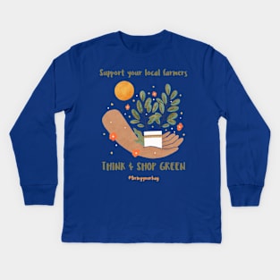 Support Local Farmers Kids Long Sleeve T-Shirt